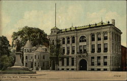 The City Hall Taunton, MA Postcard Postcard Postcard
