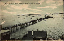 Lynn & Bass Point Landing Pier Nahant, MA Postcard Postcard Postcard