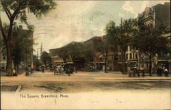 The Square Greenfield, MA Postcard Postcard Postcard