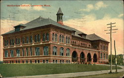 Wetherbee School Lawrence, MA Postcard Postcard Postcard