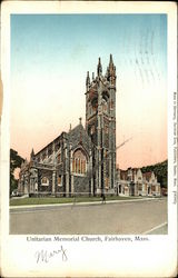 Uniterian MemoriaL Church Fairhaven, MA Postcard Postcard Postcard