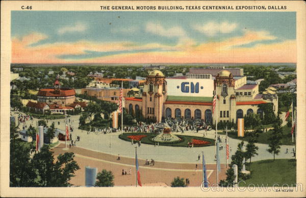 The General Motors Building, Texas Centennial Exposition, Dallas , TX