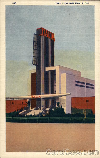 The Italian Pavilion Chicago Illinois 1933 Chicago World Fair