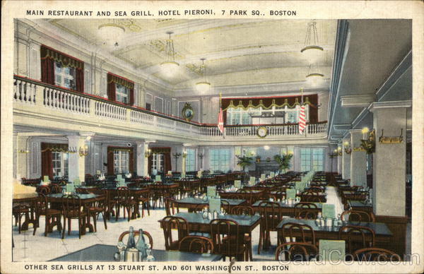 Hotel Pieroni - Main Restaurant and Sea Grill Boston Massachusetts