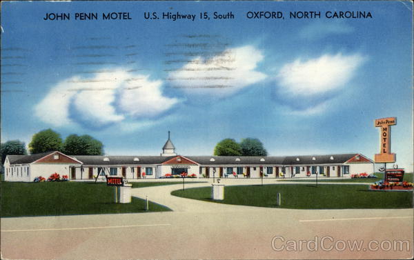 John Penn Motel Oxford North Carolina