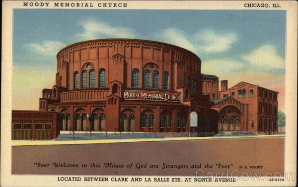 Moody Memorial Church Chicago Illinois D. L. Moody