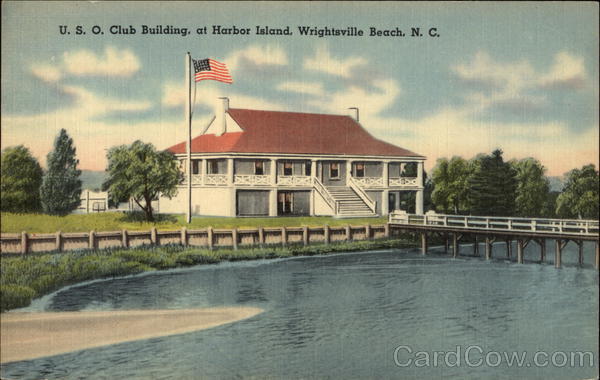 USO Club Building at Harbor Island Wrightsville Beach North Carolina