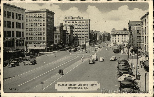 Market Street Looking North Harrisburg Pennsylvania