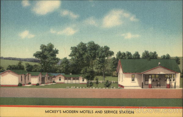 Mickey's Modern Motels and Service Station Harrisburg Pennsylvania