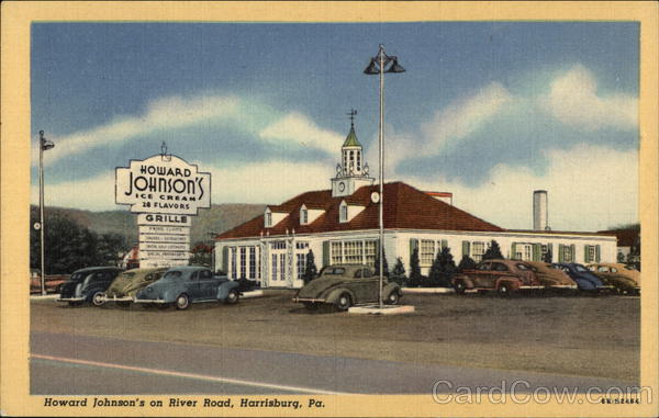 Howard Johnson's on River Road Harrisburg Pennsylvania