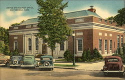 United States Post Office Southbridge, MA Postcard Postcard Postcard