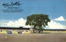 Town 'n' Country Motel Seekonk, MA Postcard Postcard Postcard