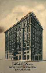 Hotel Lenox Boston, MA Postcard Postcard Postcard
