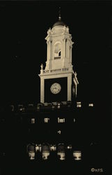 Illumination of Elliot House Tower, Harvard University Cambridge, MA Postcard Postcard Postcard