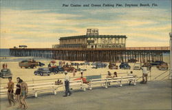 Pier Casino and Ocean Fishing PierI Daytona Beach, FL Postcard Postcard Postcard