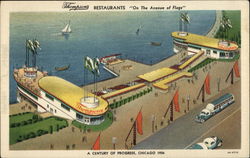 Thompson's Restaurants "On the Avenue of the Flags" Chicago, IL 1933 Chicago World Fair Postcard Postcard Postcard