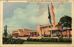 Livestock Pavilion, Texas Centennial Exposition Postcard