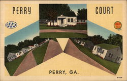 Perry Court Georgia Postcard Postcard Postcard