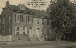 Birthplaces of James Fenimore Cooper and Captain James Lawrence Postcard