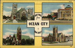 Greetings from Ocean City Postcard