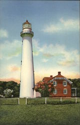 Lighthouse on St. Simons Island Saint Simons, GA Postcard Postcard Postcard