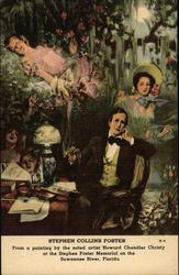 Stephen Collins Foster Painting by Howard Chandler Christy Postcard