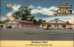 Woodland Motel Postcard