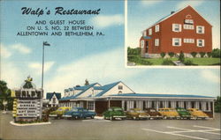 Walp's Restaurant and Guest House Allentown, PA Postcard Postcard Postcard