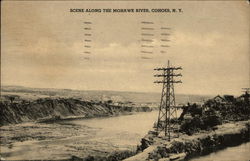 Scene Along the Mohawk River Cohoes, NY Postcard Postcard Postcard