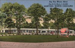 Rip Van Winkle Motel Sanford, NC Postcard Postcard Postcard