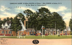 Carolyn Court - "In the Heart of Tobaccoland" Selma, NC Postcard Postcard Postcard
