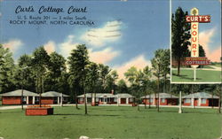 Curt's Cottage Court Postcard