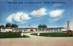 John Penn Motel Oxford, NC Postcard Postcard Postcard