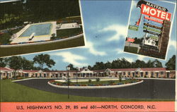 Mayfair Motel Concord, NC Postcard Postcard Postcard