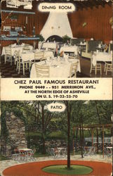 Chez Paul Restaurant Asheville, NC Postcard Postcard Postcard