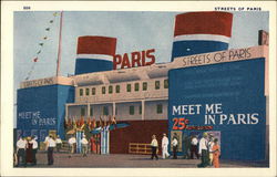 Streets of Paris, Chicago World's Fair Postcard