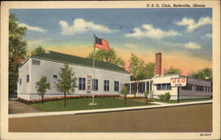USO Club Postcard
