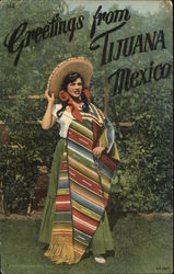 Greetings From Tijuana, Mexico Postcard