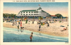 Park Beach Hotel and Bathing Beach Postcard