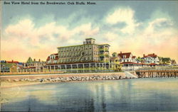 Sea View Hotel From the Breakwater Postcard