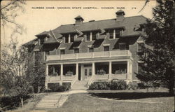 Nurses Home, Monson State Hospital Massachusetts Postcard Postcard Postcard