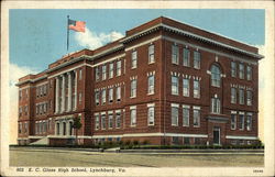 E.C. Glass High School Lynchburg, VA Postcard Postcard Postcard