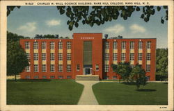 Charles M. Wall Science Building, Mars Hill College Postcard