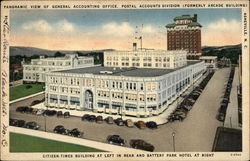 Panoramic View of General Accounting Office, Postal Accounts Division Asheville, NC Postcard Postcard Postcard