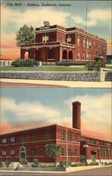 City Hall - Armory Anderson, IN Postcard Postcard Postcard