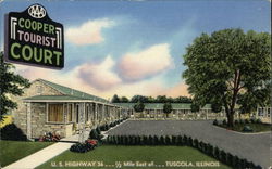 Cooper Tourist Court Tuscola, IL Postcard
