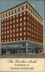 The Karcher Hotel Postcard