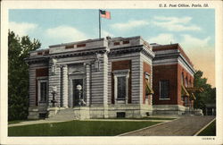 US Post Office Paris, IL Postcard Postcard Postcard