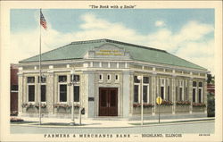 Farmers & Merchants Bank Highland, IL Postcard Postcard Postcard