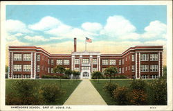 Hawthornie School East St. Louis, IL Postcard Postcard Postcard